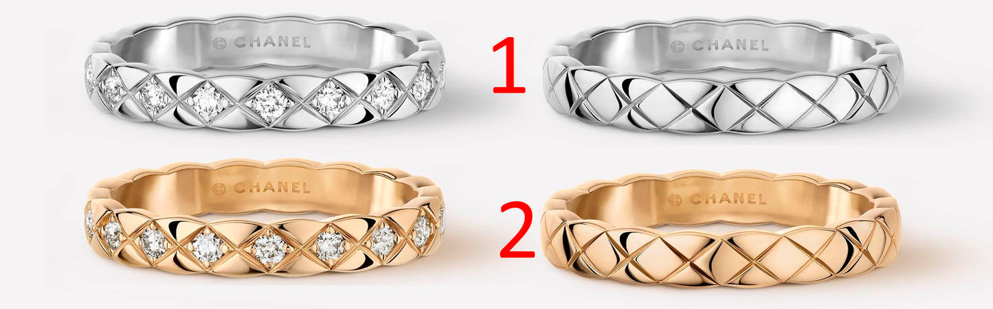 CHL  Fashion Rings Double  2 Color s