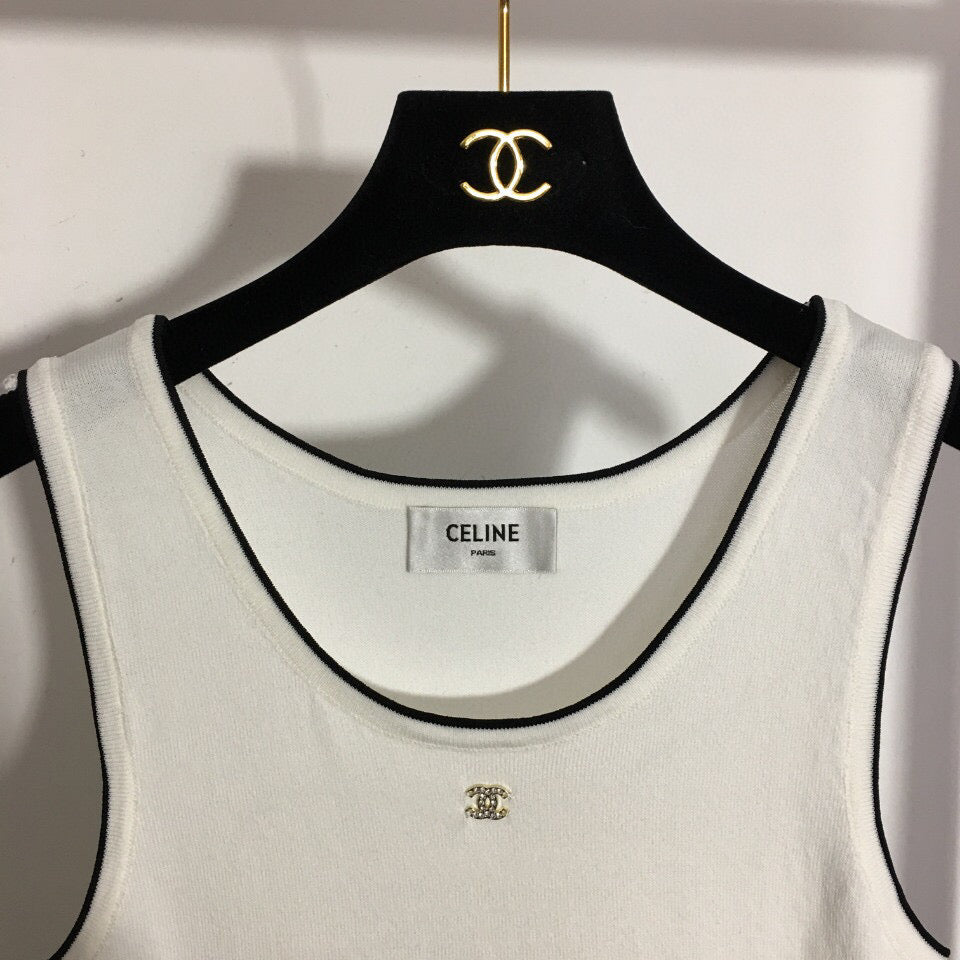 CHL Tank  Top  T shirt   Woman Knitted 2 Color 's