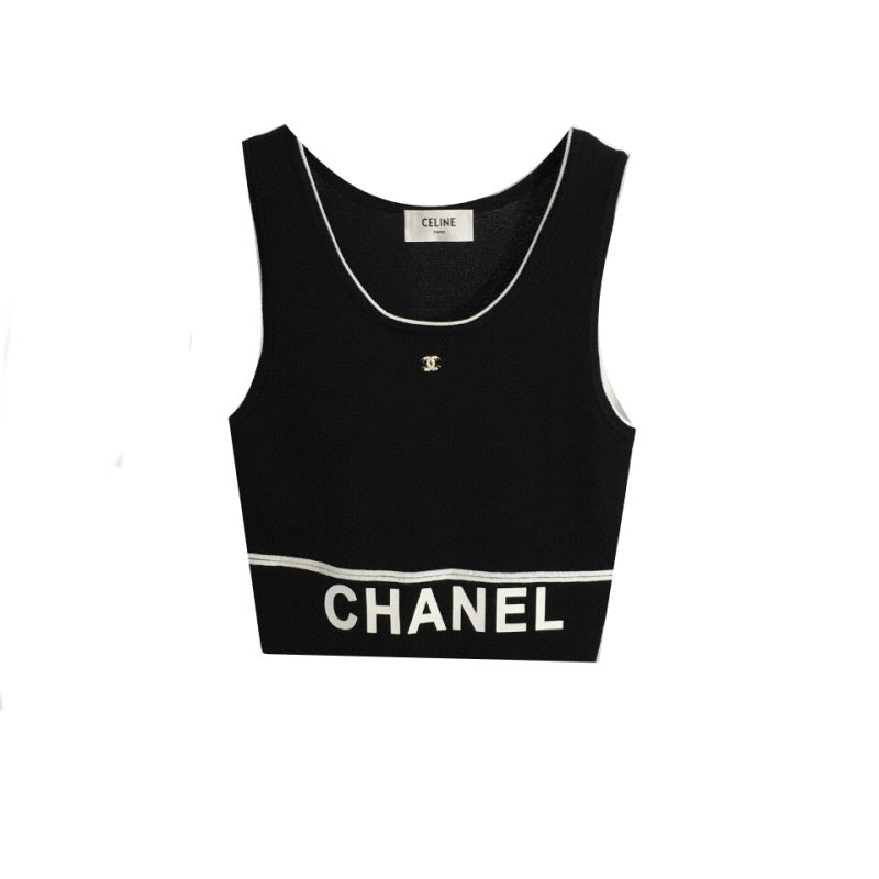 CHL Tank  Top  T shirt   Woman Knitted 2 Color 's