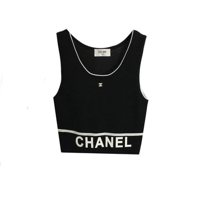 CHL Tank  Top  T shirt   Woman Knitted 2 Color 's
