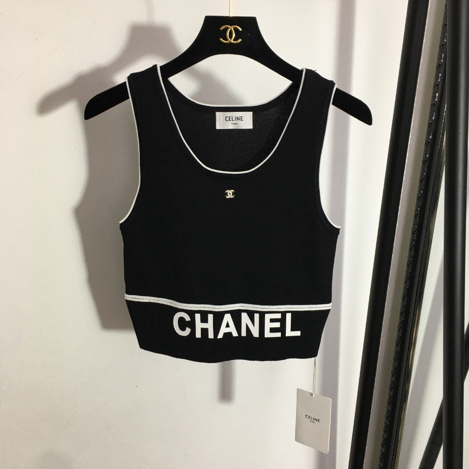 CHL Tank  Top  T shirt   Woman Knitted 2 Color 's