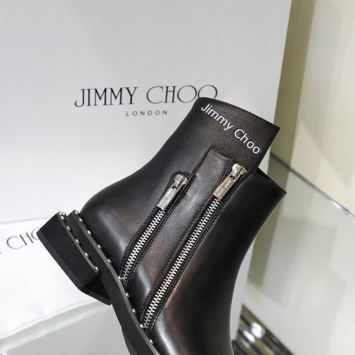 Chu Boots Black  Zippers