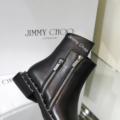 Chu Boots Black  Zippers