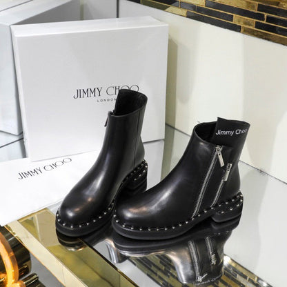 Chu Boots Black  Zippers