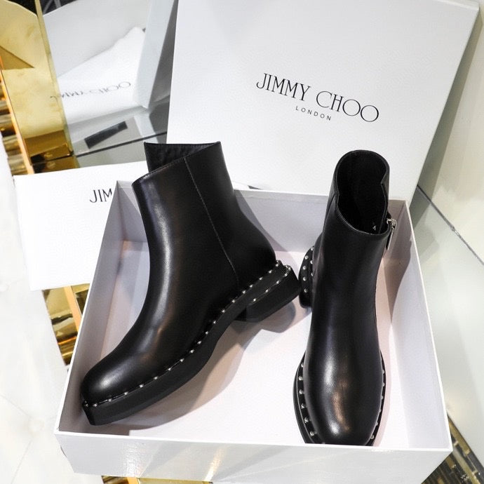 Chu Boots Black  Zippers