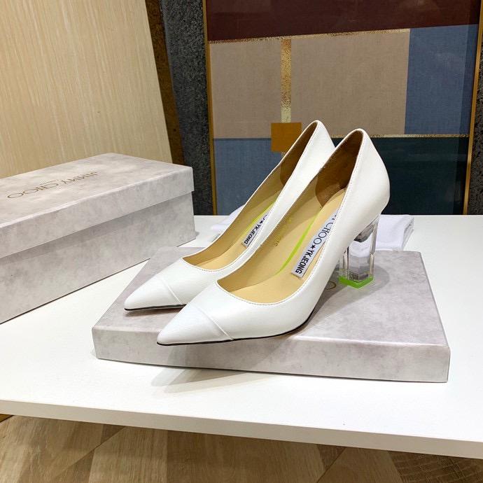 Jimy Chu Shoes Silver & White