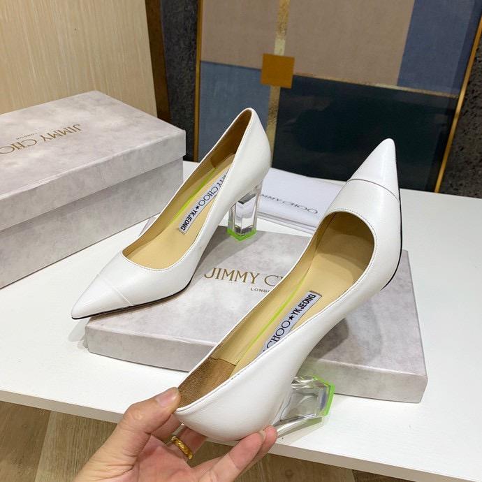 Jimy Chu Shoes Silver & White