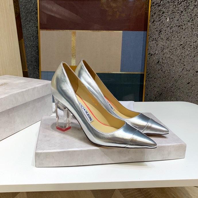 Jimy Chu Shoes Silver & White