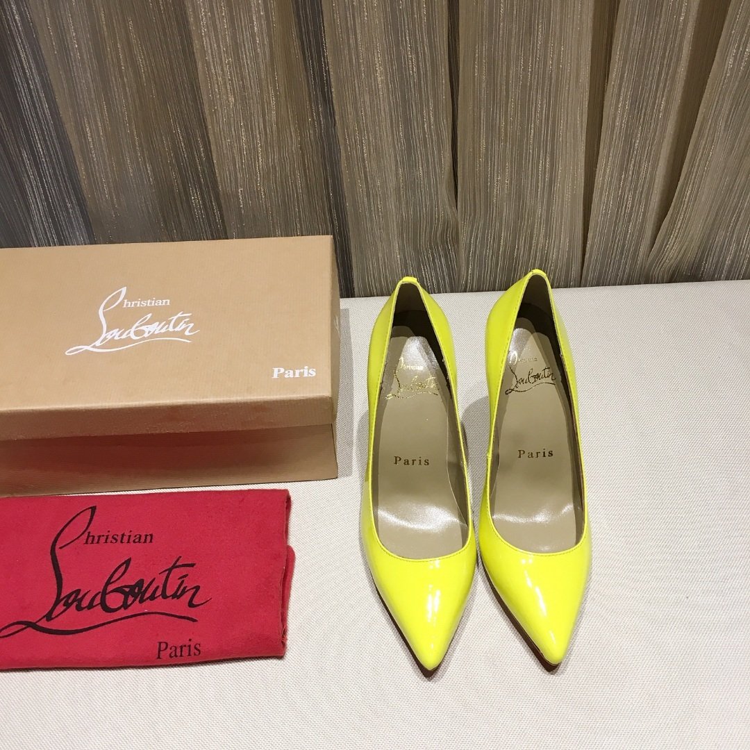 Labutin Heels Shoes Yellow
