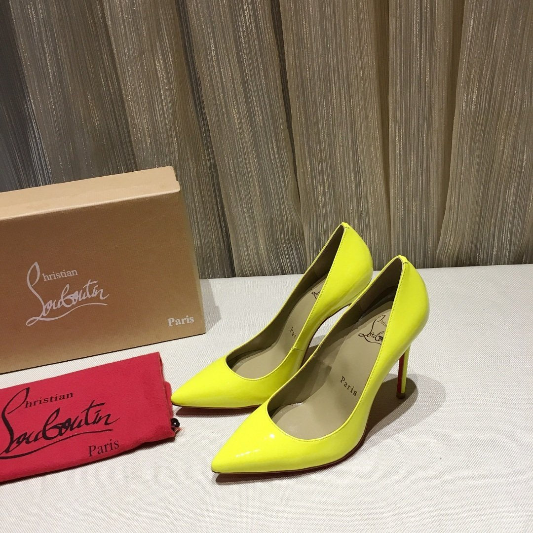 Labutin Heels Shoes Yellow
