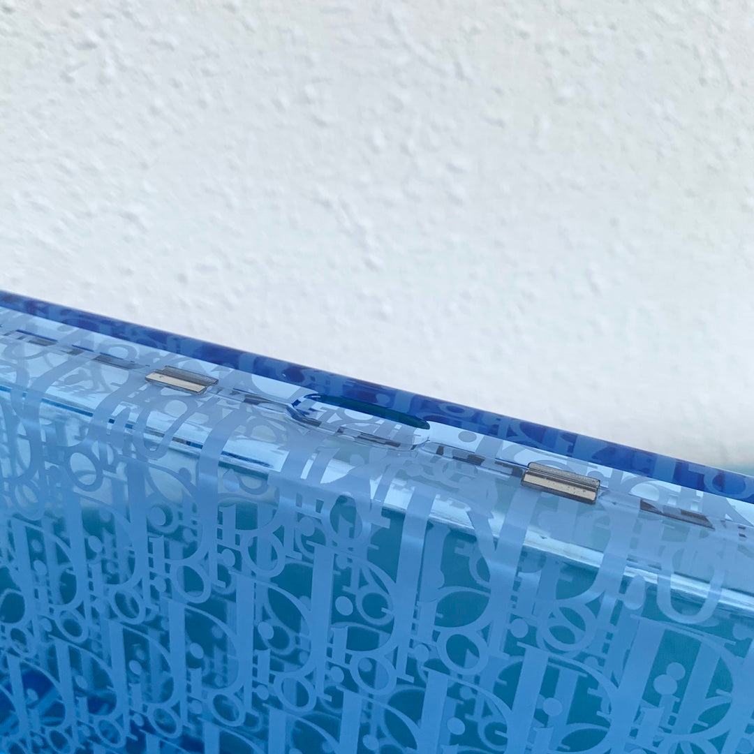 CHD Bag Purse Plexiglass Blue