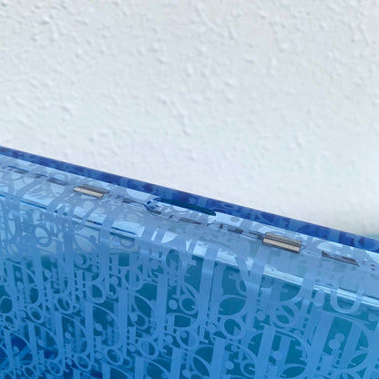 CHD Bag Purse Plexiglass Blue