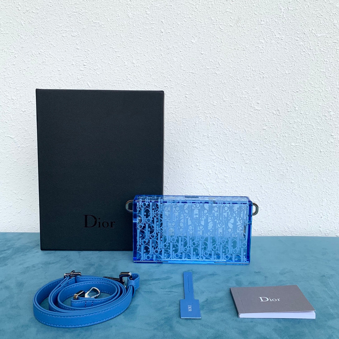 CHD Bag Purse Plexiglass Blue