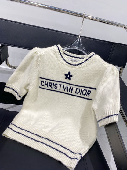 CHD Knitted Top  Short Sleeve