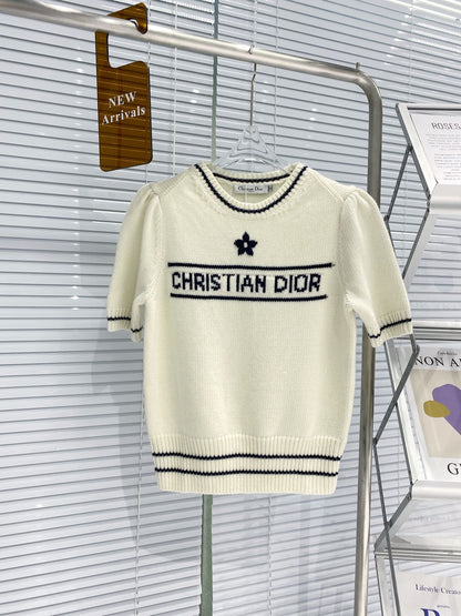 CHD Knitted Top  Short Sleeve