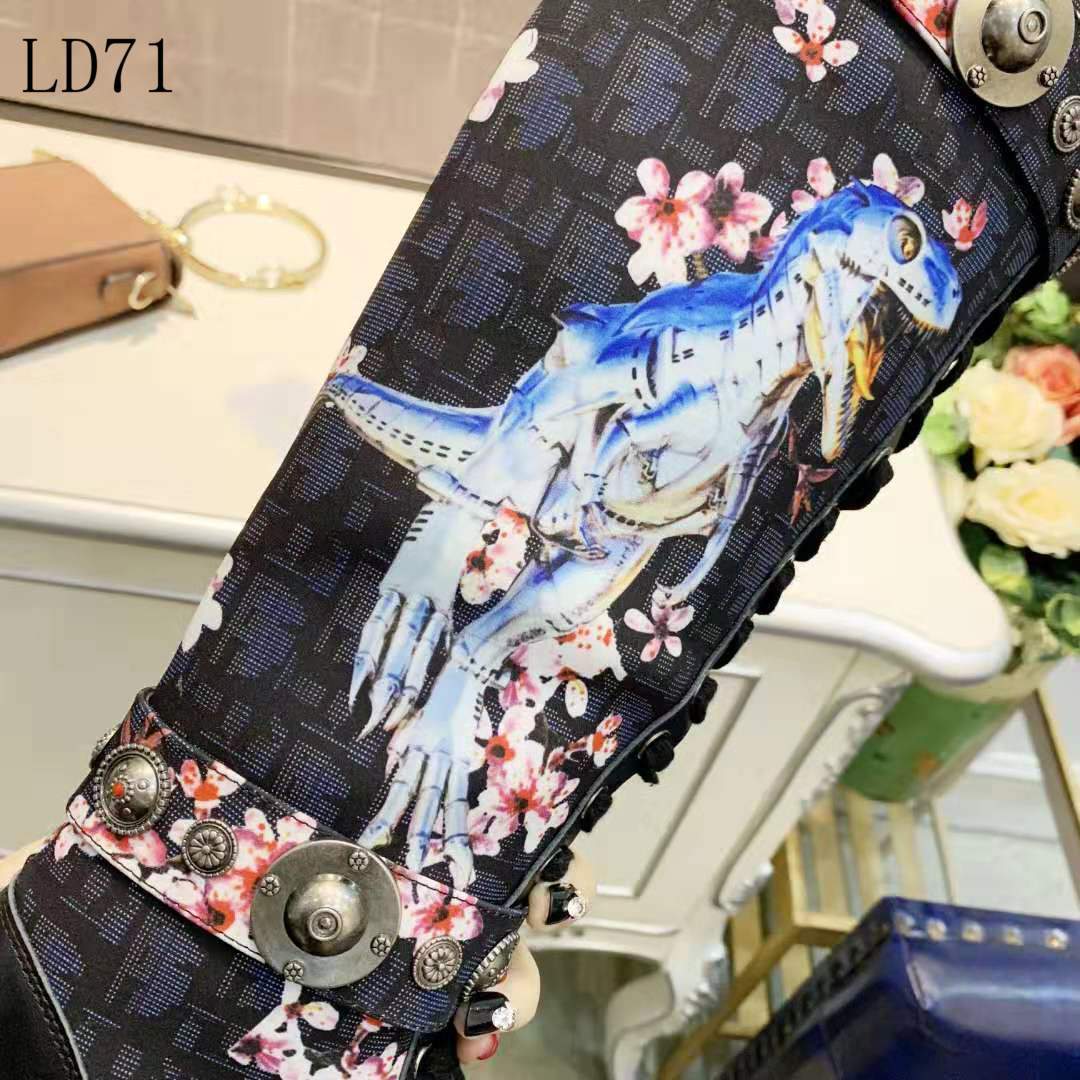 CHD Boots High Flowers
