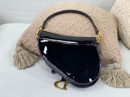 CHD Bag  Saddle Black Varnish