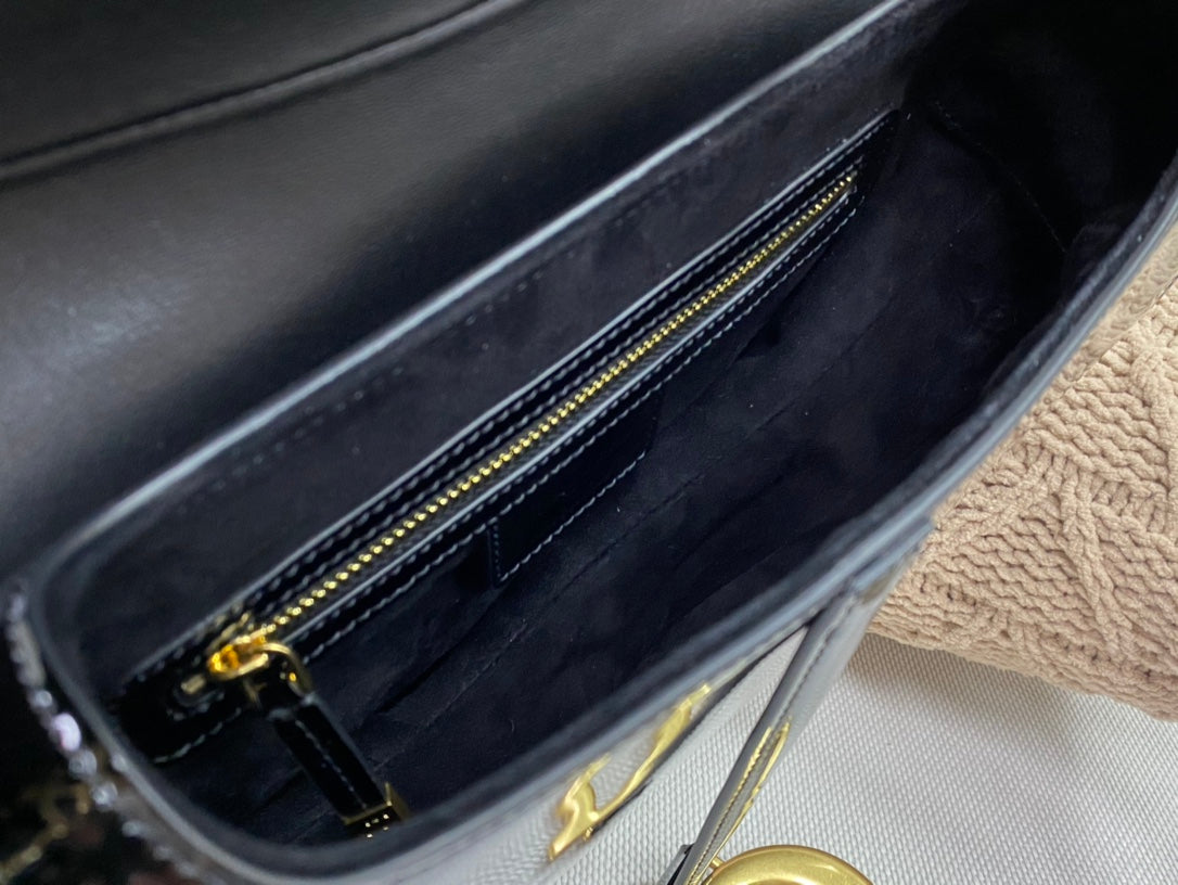 CHD Bag  Saddle Black Varnish