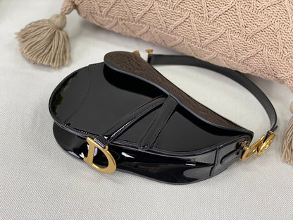 CHD Bag  Saddle Black Varnish