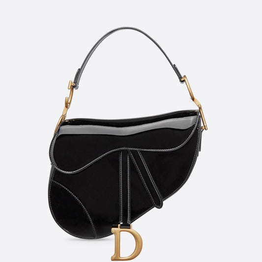 CHD Bag  Saddle Black Varnish