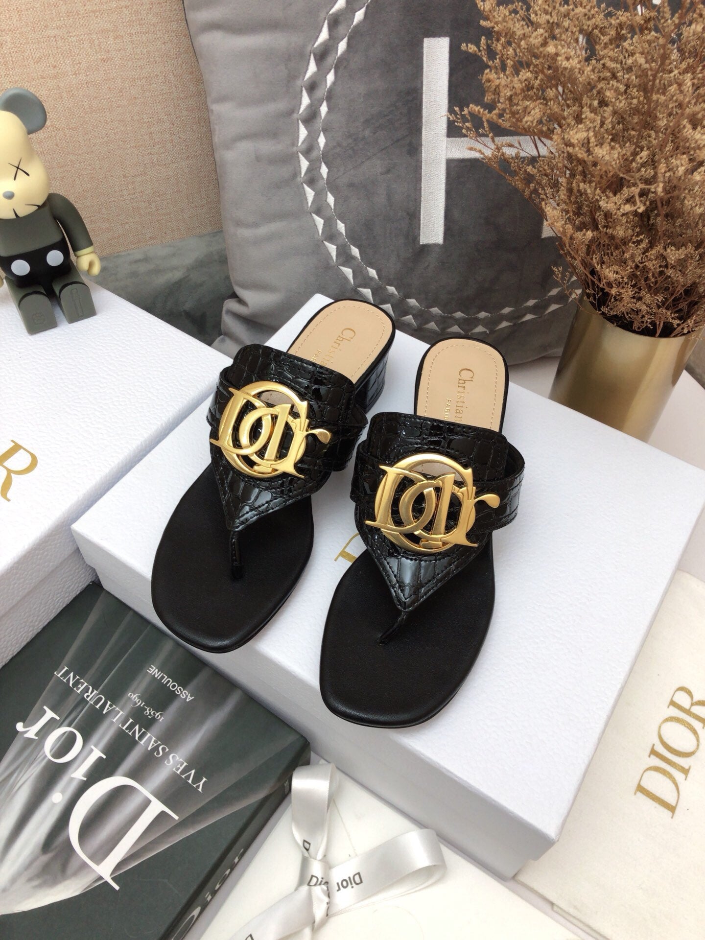 CHD Slippers Heels  2 Color 's Mule