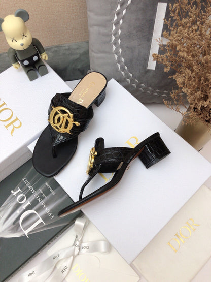 CHD Slippers Heels  2 Color 's Mule