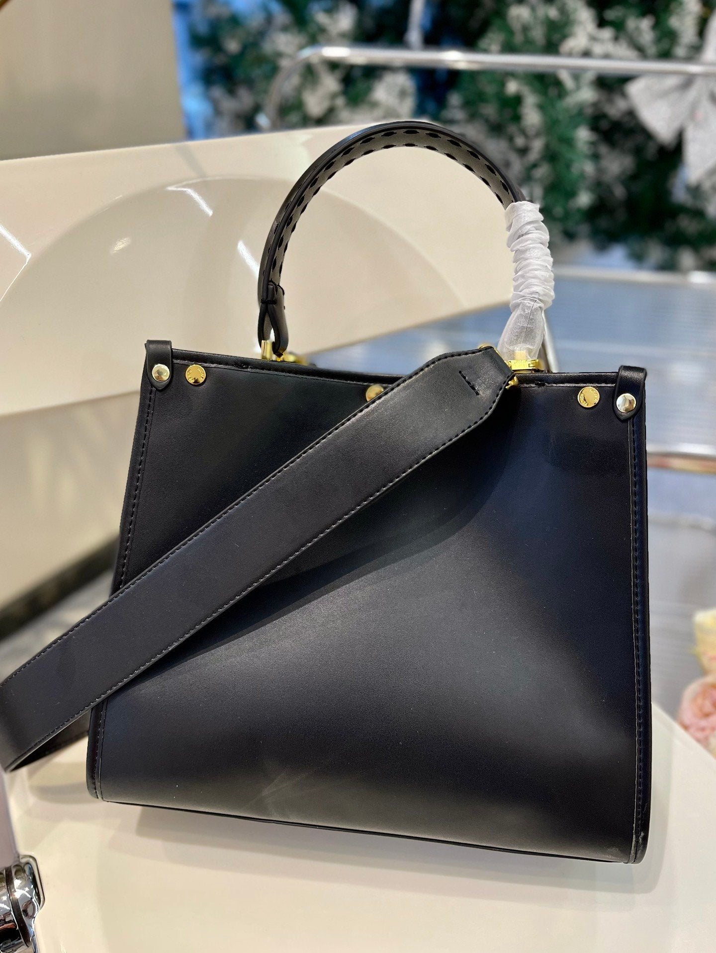 FEN Shopping  Bag Handbag 2 Color s 30 cm