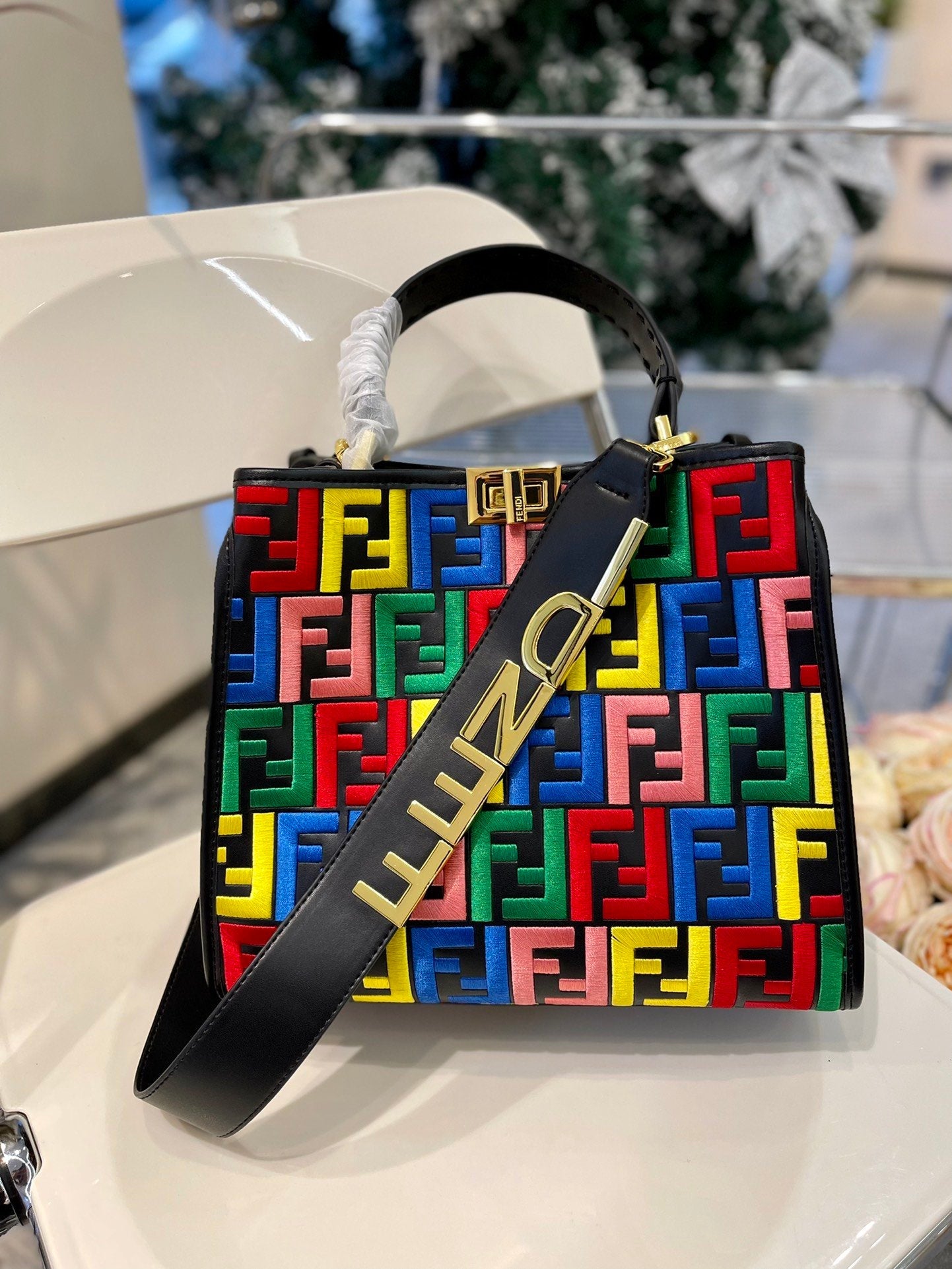 FEN Shopping  Bag Handbag 2 Color s 30 cm