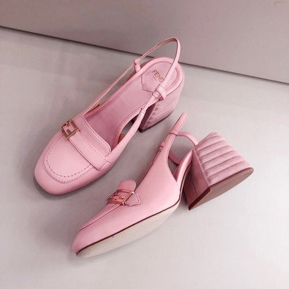 GU Sandals Leather Pink