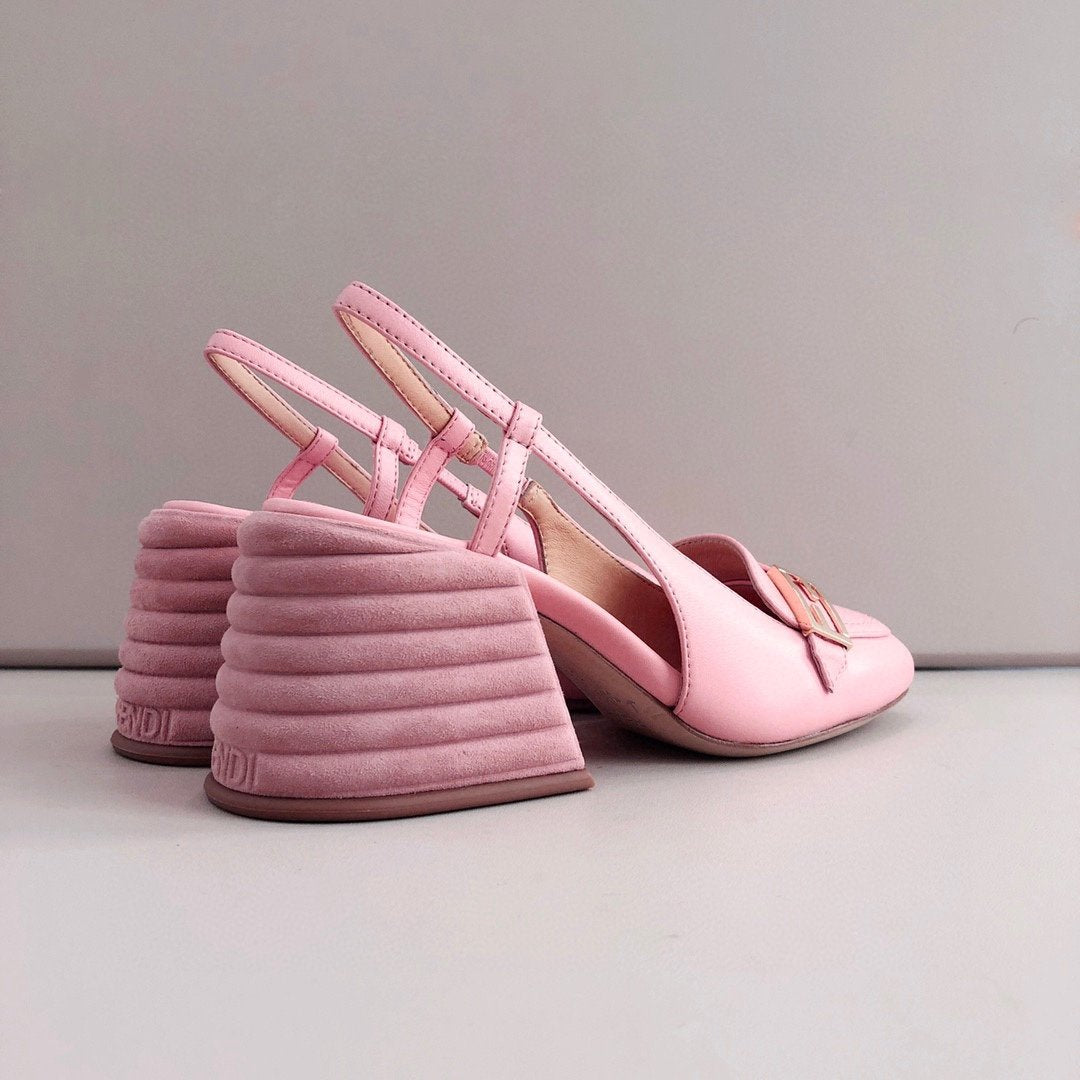 GU Sandals Leather Pink