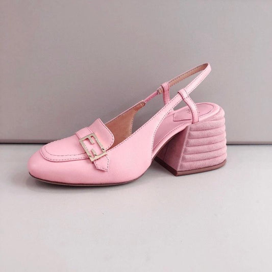 GU Sandals Leather Pink