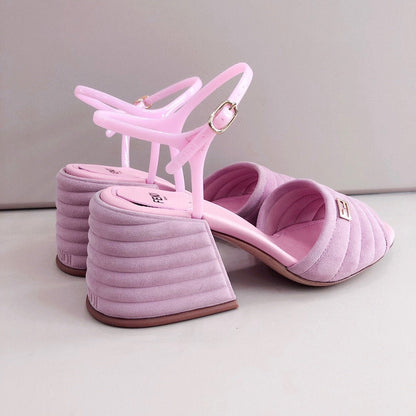 GU Sandals Suede  Pink