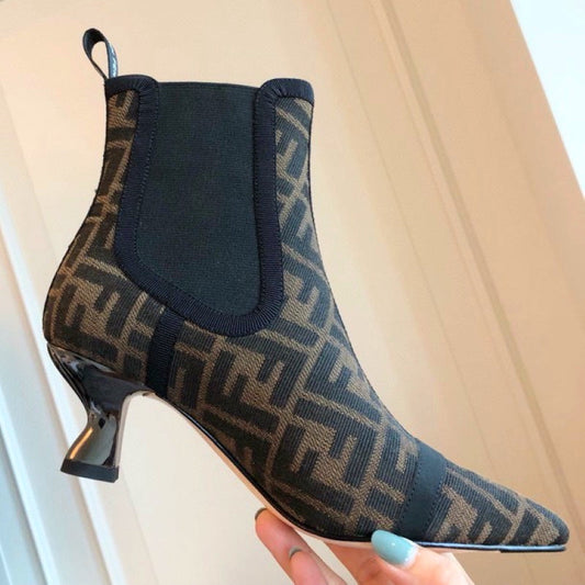 Fen Boots Heels Brown