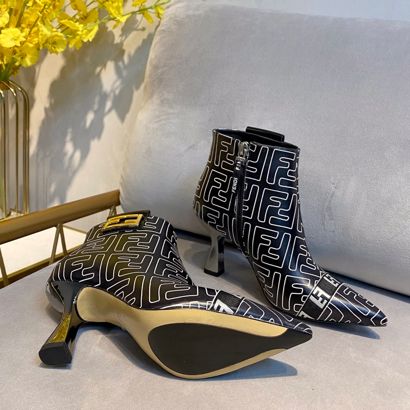Fen  Boots  Black Heels