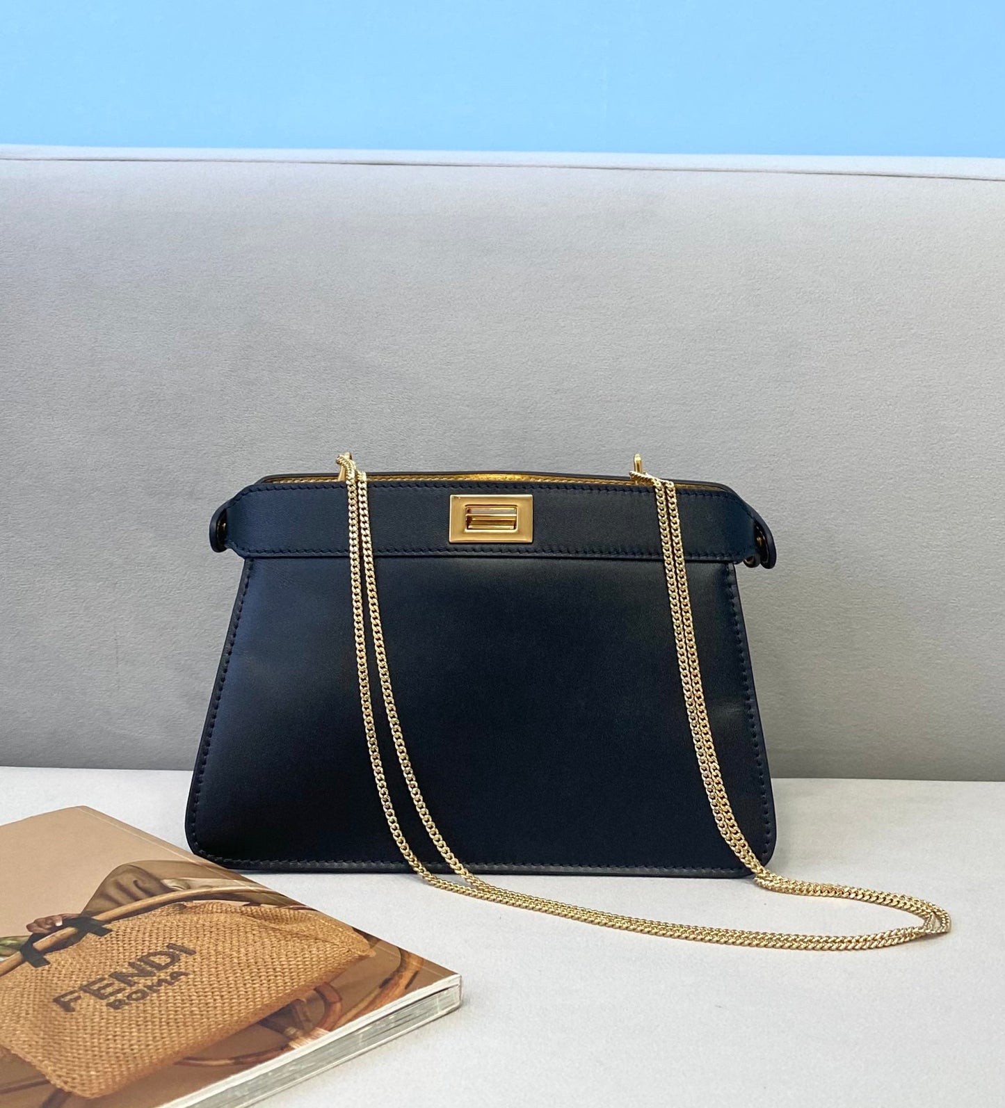 Fen Peecaboo Bag Black 21cm