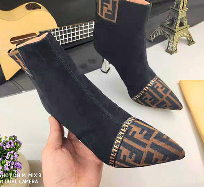 Fen Boots Heels Brown