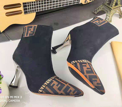 Fen Boots Heels Brown