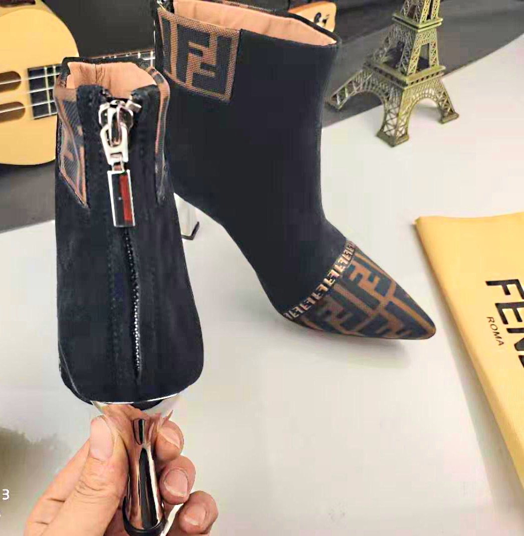 Fen Boots Heels Brown
