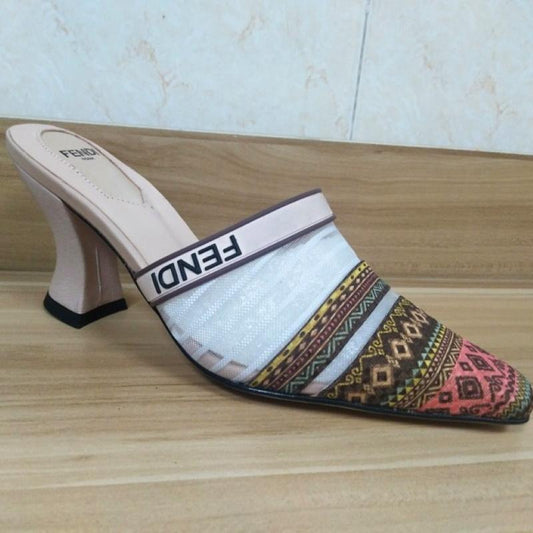 Fen Mule White Shoes