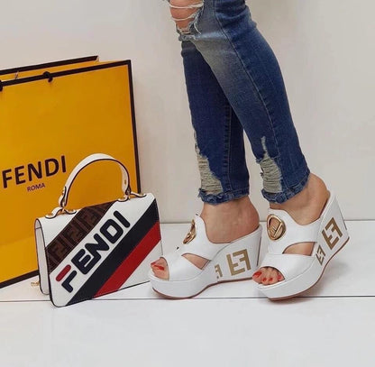 FEN Slippers Sandals Wedge 3 Colors