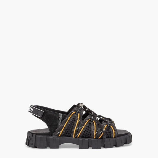 FEN Sandals Black Lace up