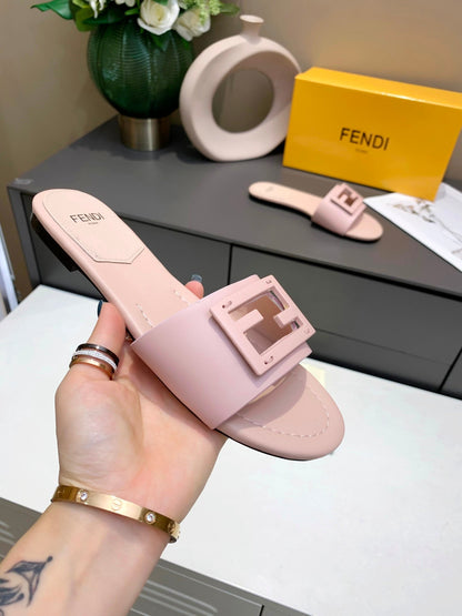 FEN Slippers Toe  Mule Pink