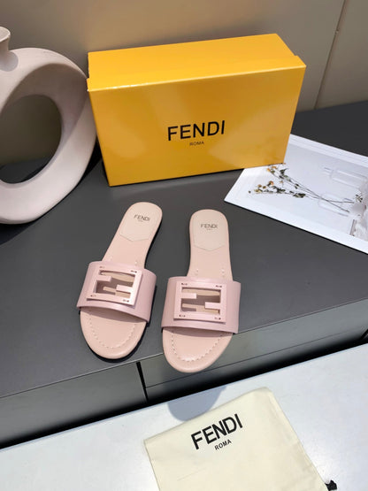 FEN Slippers Toe  Mule Pink