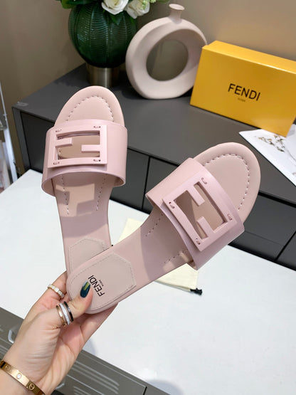 FEN Slippers Toe  Mule Pink
