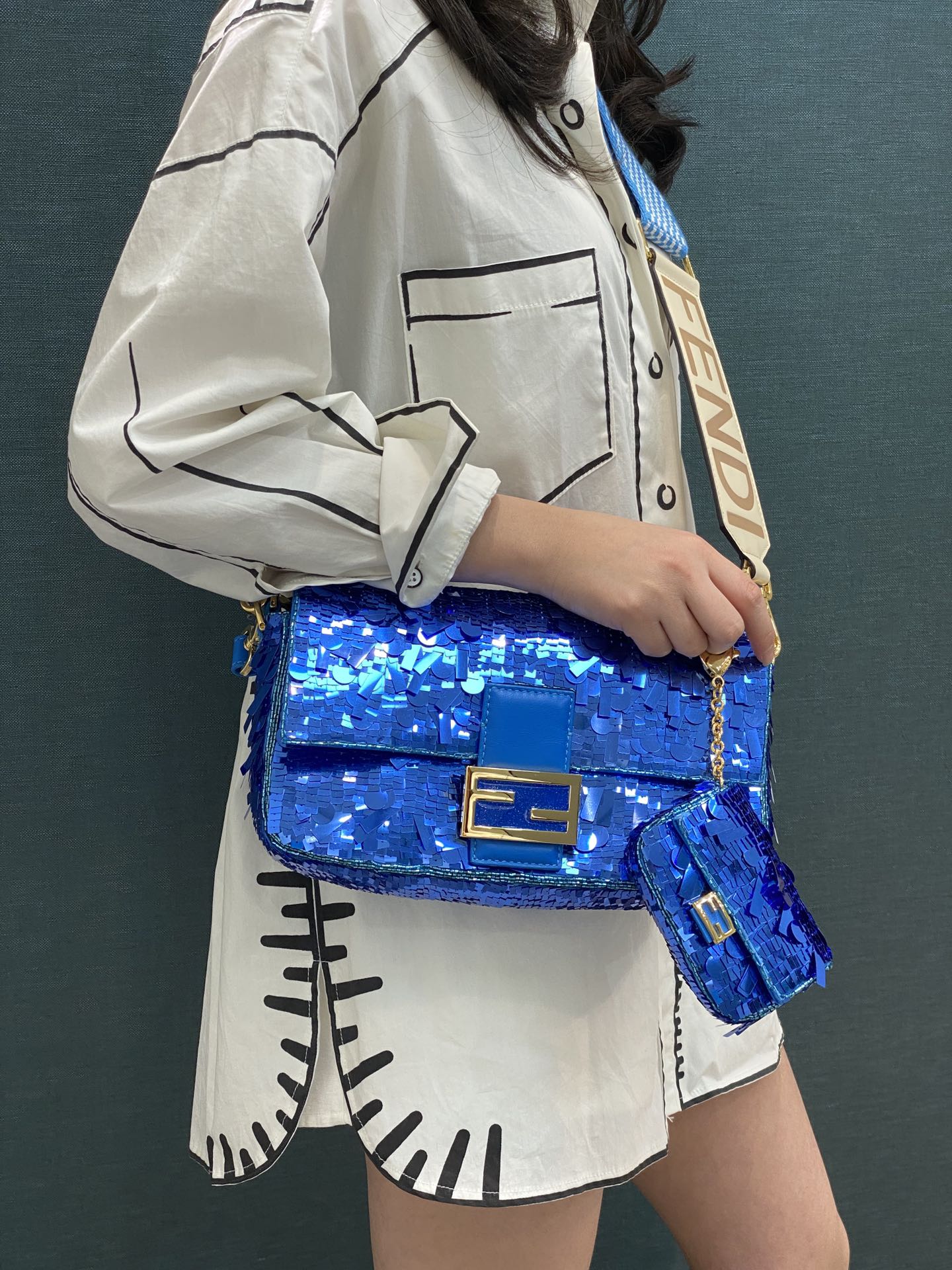 FEN Bag Crystal Sparky 27 cm