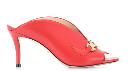 GU  Mule Slide Sandals Red