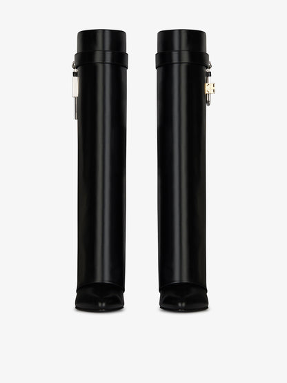 GIVENJY  Boots Black High Knees Shark