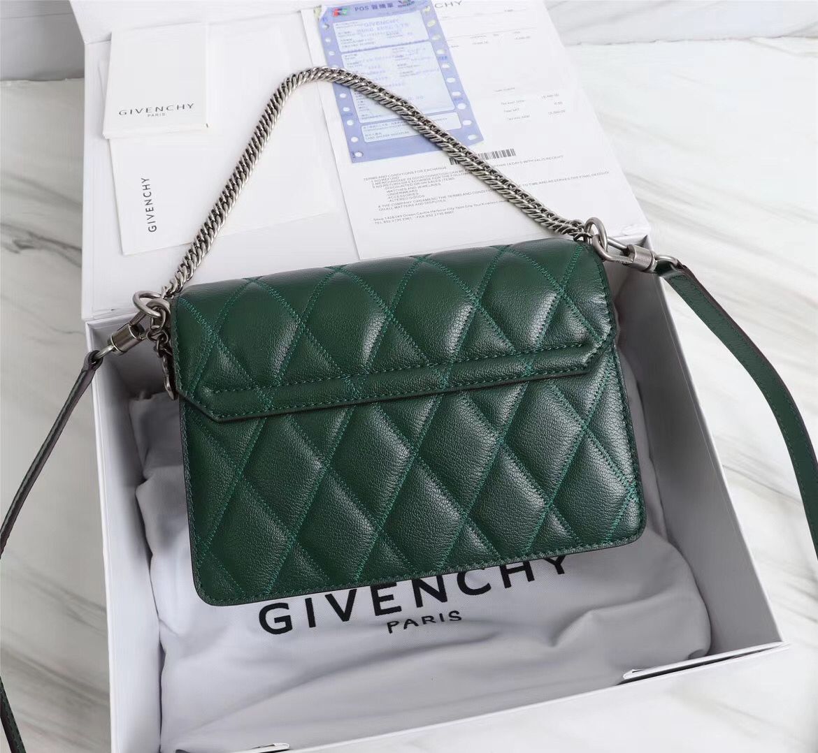 Givenjy  Bag Green  2 Size's