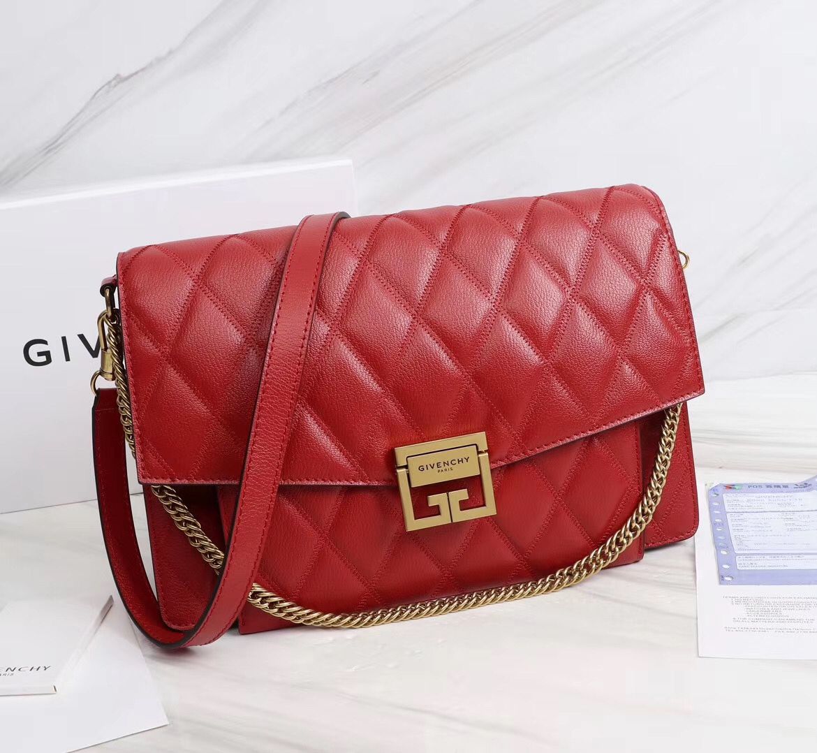 Givenjy  Bag Red  2 Size's