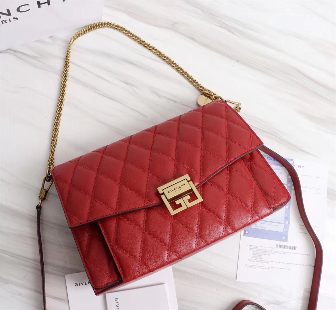 Givenjy  Bag Red  2 Size's